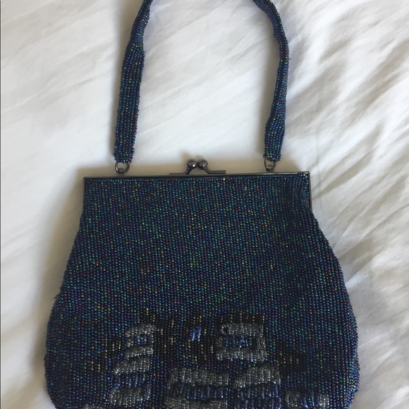 Vintage beaded handbag - Picture 2 of 8